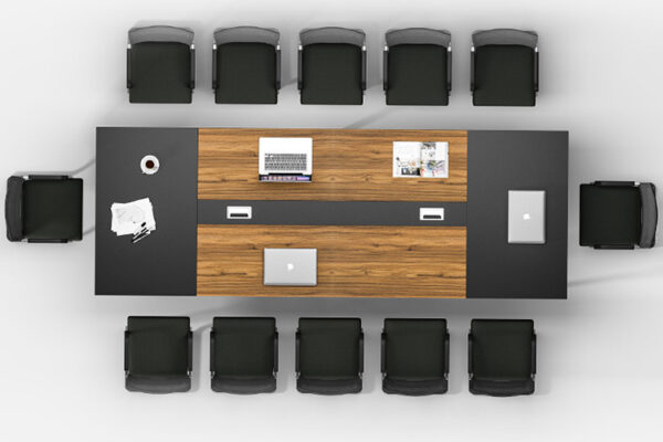 new design high quality big conference table for 12 person