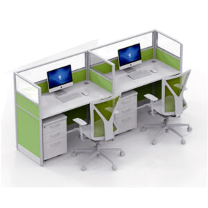 Modern 2 person-office partition desk office