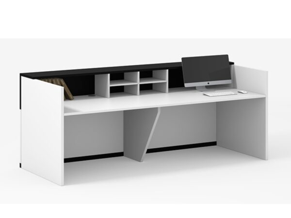 Simple design reception desk for 2 person with high end finishing