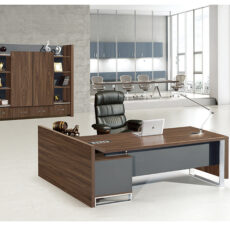 Modern Dark Brown Office Desk for Director