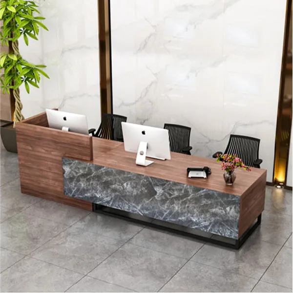 luxury wooden Reception Desk