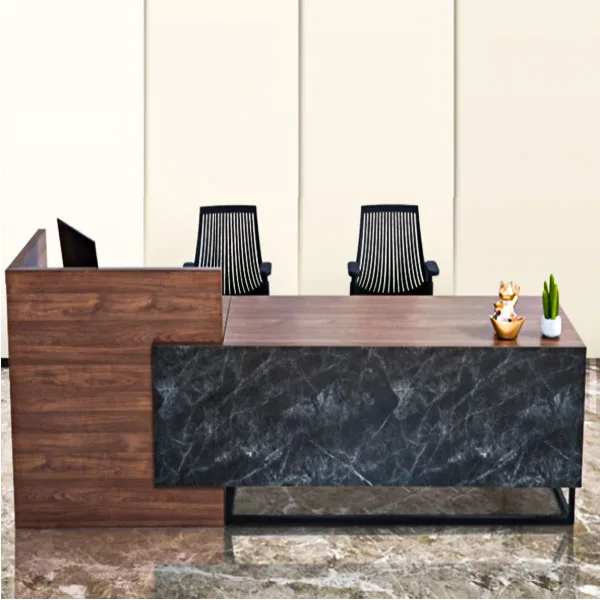 luxury wooden Reception Desk