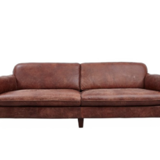 vintage leather waiting sofa for two person