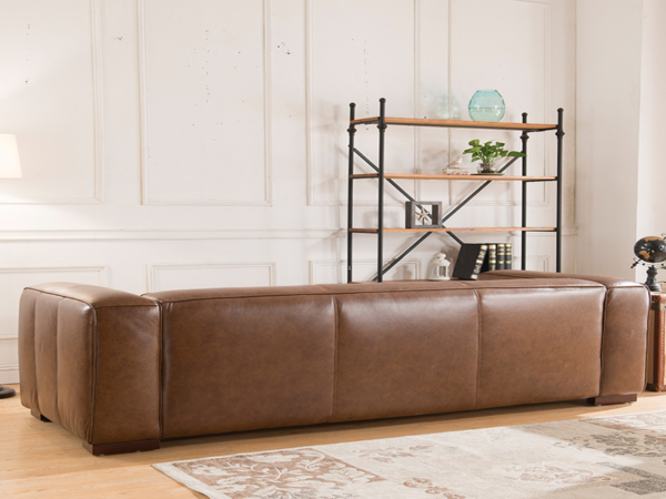 comfy leather sofa for waiting area