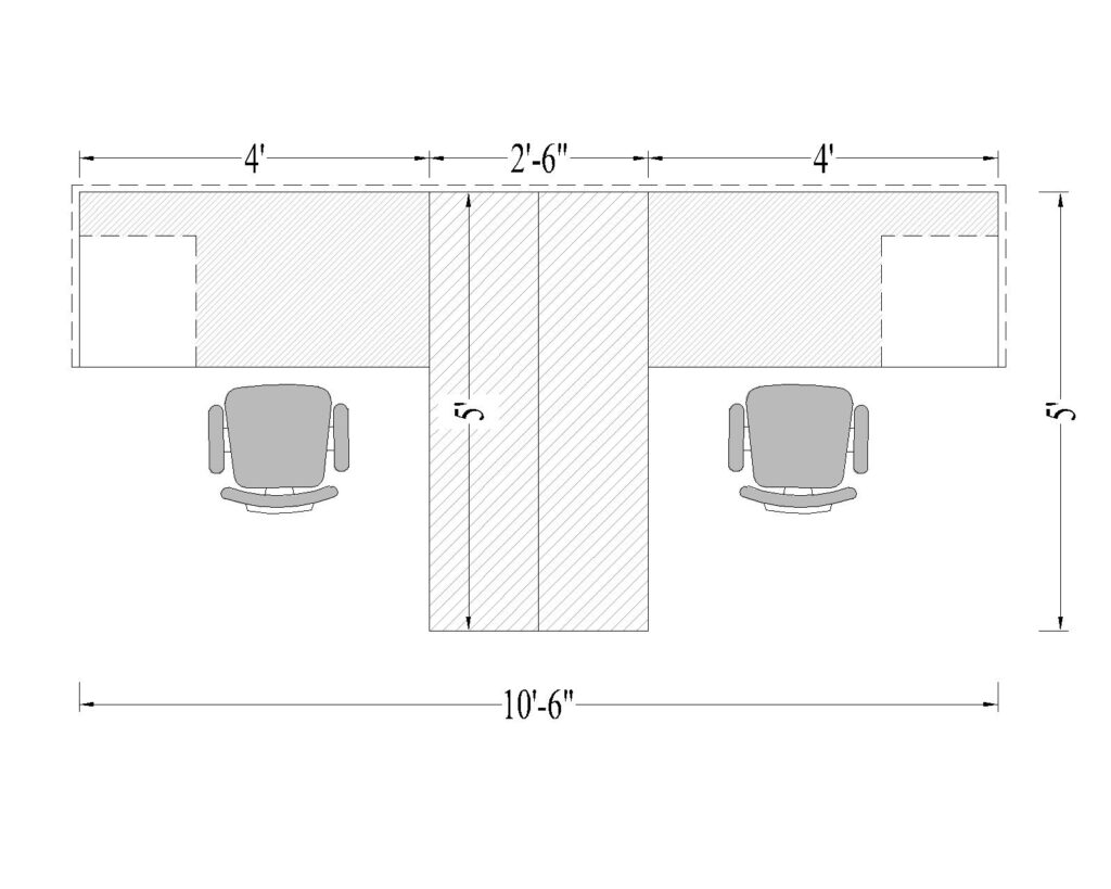 Office Desk With File Cabinet