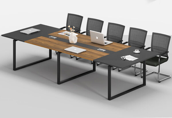 new design high quality conference table with metal frame for meeting room
