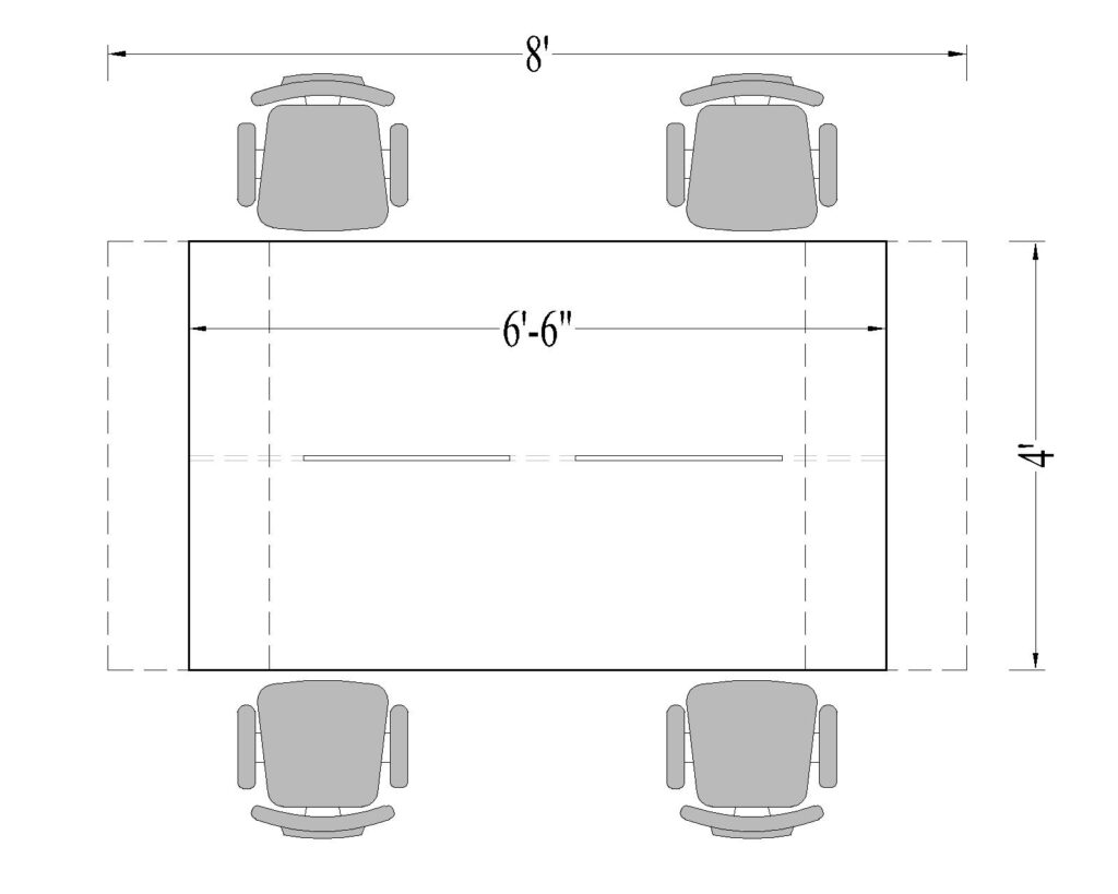 Customized modern office cubicles 4 Seater Executive Table