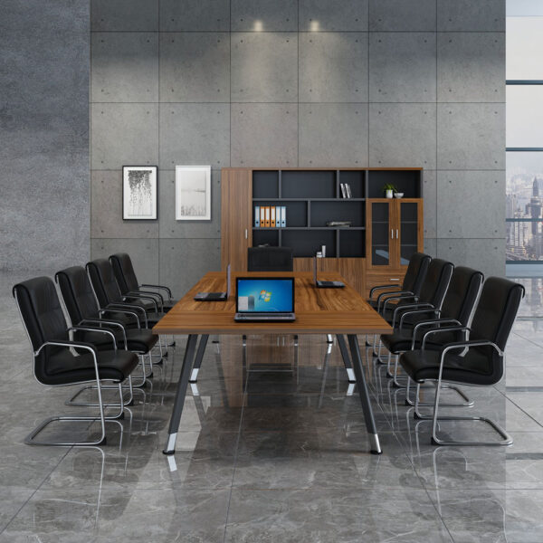 Modern high quality conference table with metal leg for corporate office