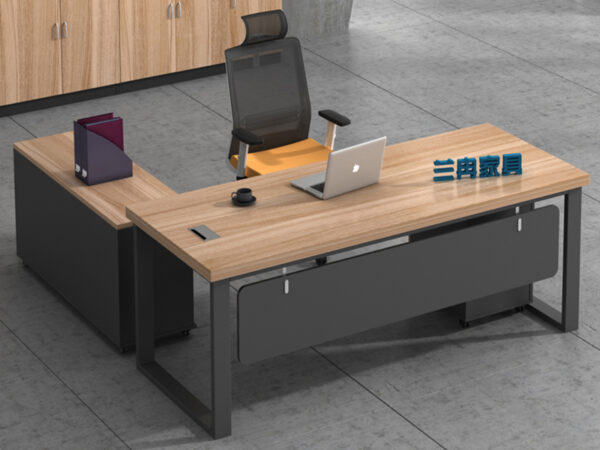 L shape simple design office desk for manager