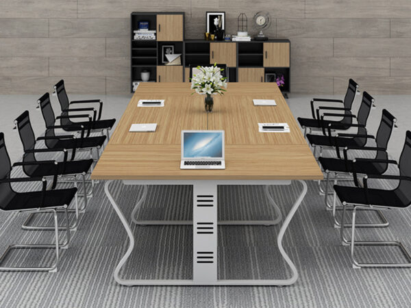 professional conference table with butterfly shape metal frame capacity hold 10 people best for corporate office