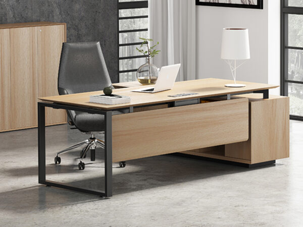 modern office table in open frame design for manager