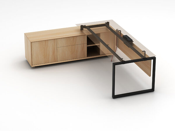 modern office table full frame structure design
