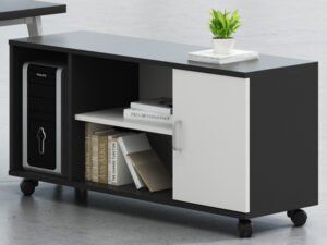 Side table with cabinets for manager