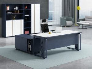Executive office table in graphite color for manager