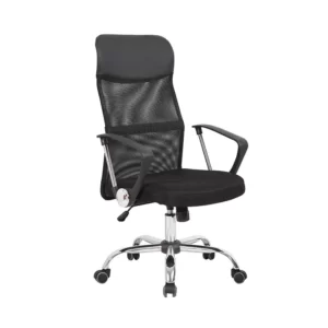 high back revolving mesh chair with unique hand rest