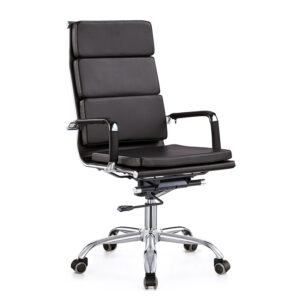 high back revolving executive chair with hand rest