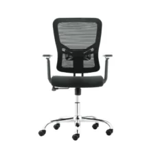 revolving mesh chair with adjustable hand rest