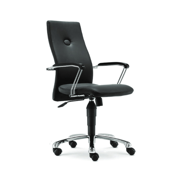 high back with curvy seat revolving office chair