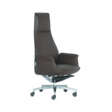 modern high back revolving boss chair made with PU leather