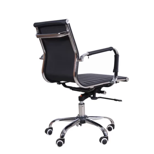 height adjustable curved back revolving office chair
