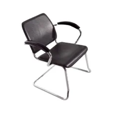 A comfortable and stylish visitor chair that is perfect for any office or waiting room.