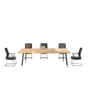 modern design small conference table with metal leg for 8 person