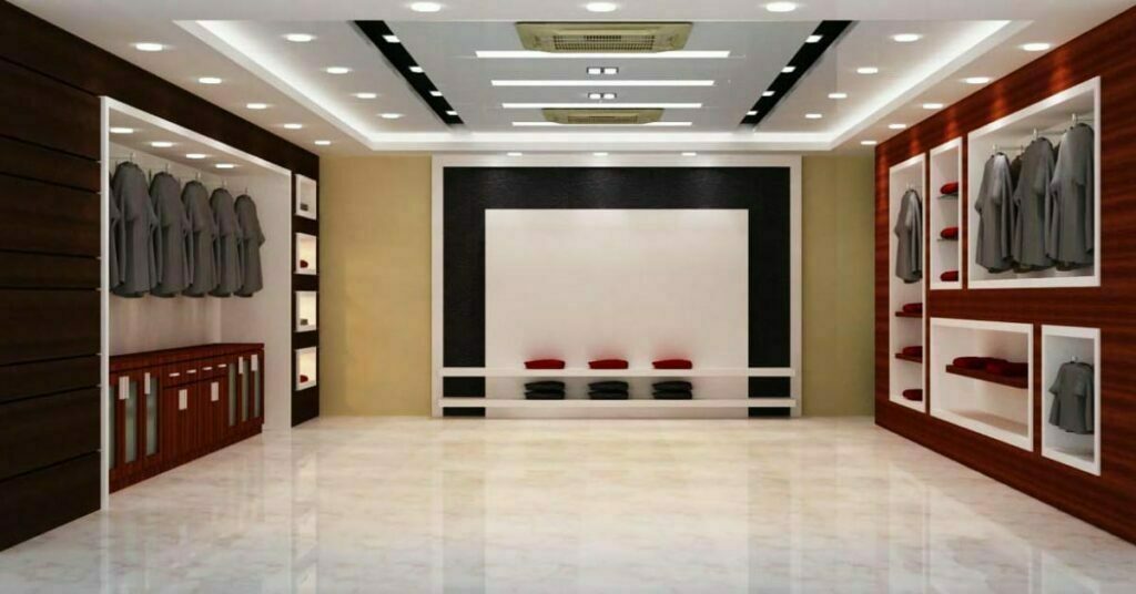 Buying house display center interior design