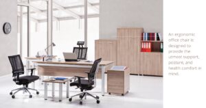 An ergonomic office chair is designed to provide the utmost support, posture, and health comfort in mind.