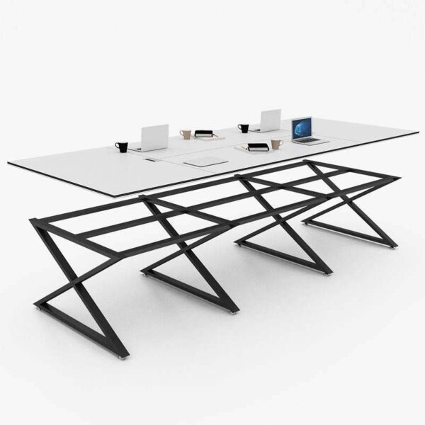 Modern Conference Table Metal Frame Structure