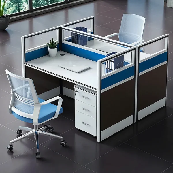 2 seater face to face workstation desk cubicle