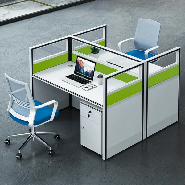 2 seater face to face workstation desk cubicle