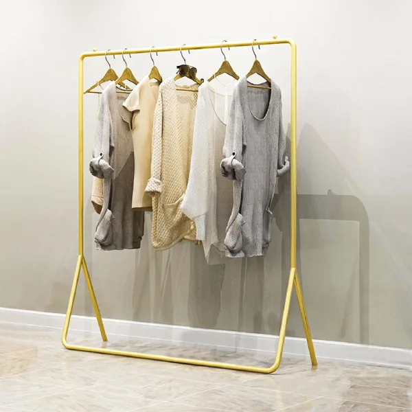 Wall-Mounted Garment Display Rack