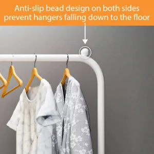 Garment Display Rack with Shelves