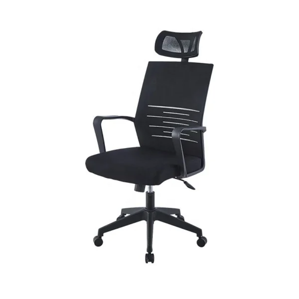 Ergonomic Chair Black color side angle view