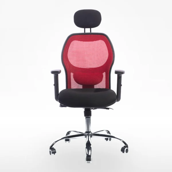 Revolving Executive Chair with headrest front view