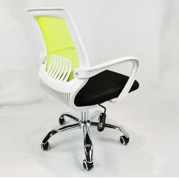 Revolving Office Chair green color side view