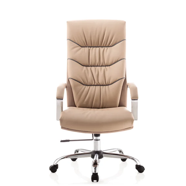 ergonomic office chair with height adjustable, high back, head rest,and armrest.