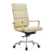 ergonomic office chair with height adjustable off white color