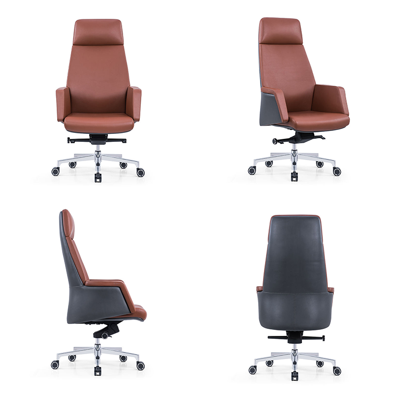 ergonomic office chair leather color all view