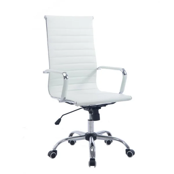 executive office chair white color side view