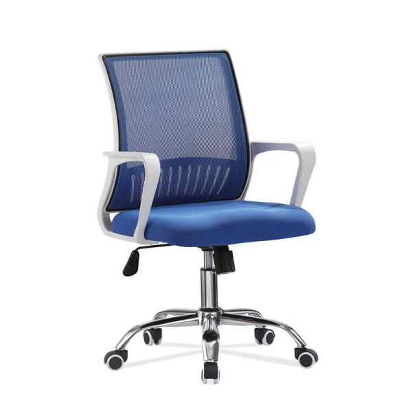 executive revolving chair blue and white color combination