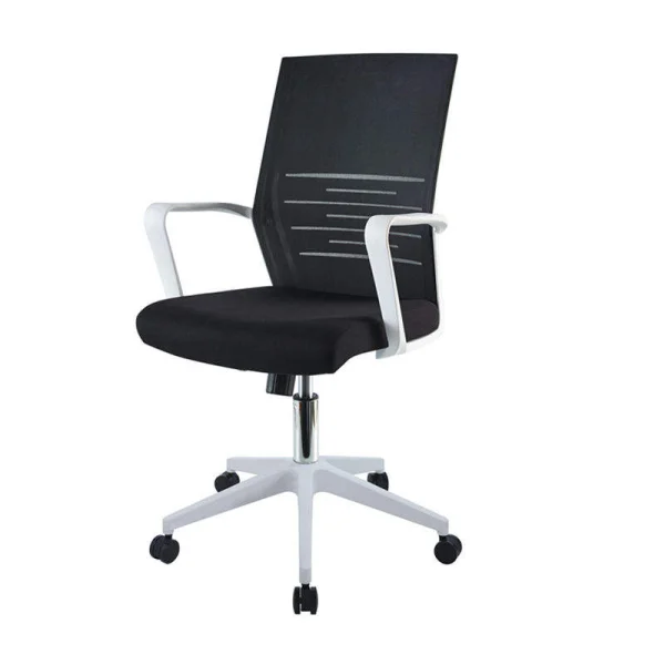 revolving office chair black and white color