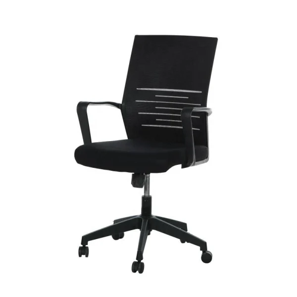 revolving office chair black color