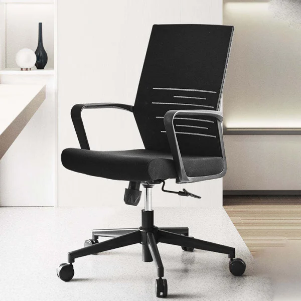 revolving office chair black color