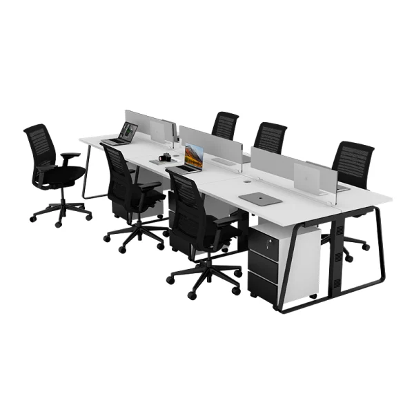 6 seater linear workstation desk