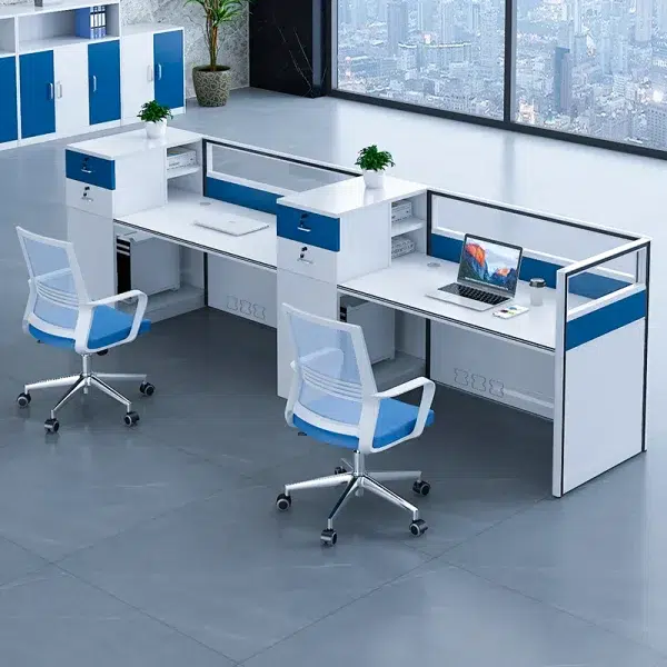 2 seater workstation desk cubic