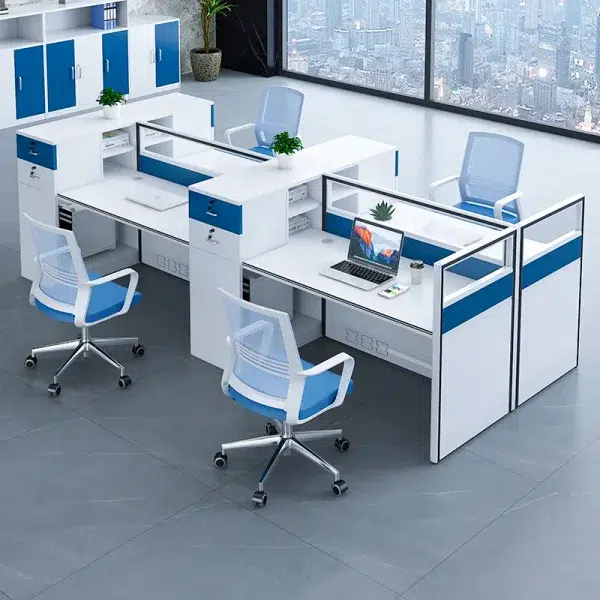 4 Seater face to face workstation Desk cubic