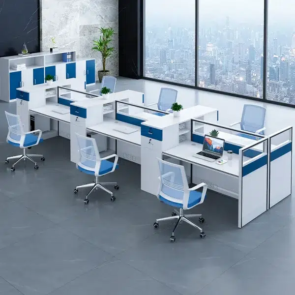 6 seater face to face workstation desk cubic