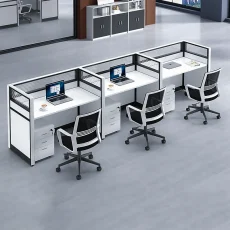 3 seater workstation desk cubicle