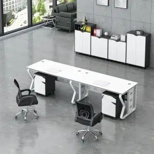 2 Seater Inline Workstation desk without partition